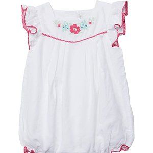 Janie and Jack - Linen Embroidered Bubble